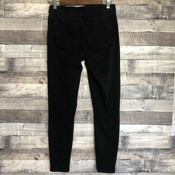 Spanx Pull On Jean-ish Ankle Leggings Jeans Women Size Medium Black - Picture 2 of 11